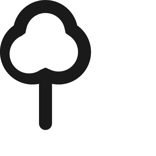Tree icon, solid style, from Jam Icons