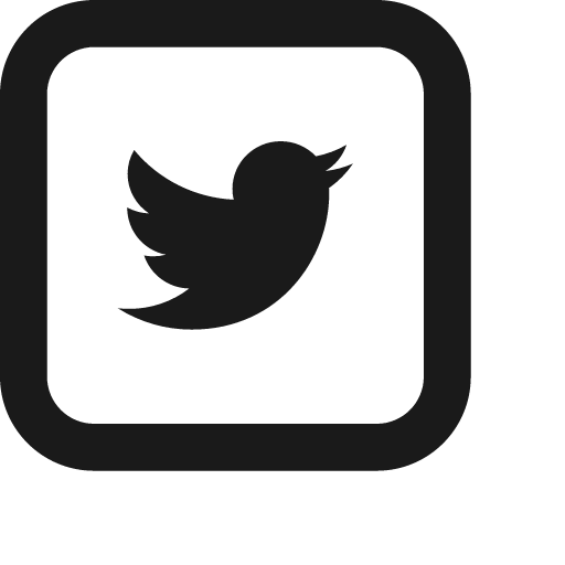 Twitter square icon, solid style, from Jam Icons