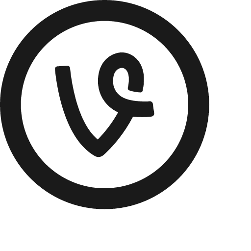 Vine circle icon, solid style, from Jam Icons