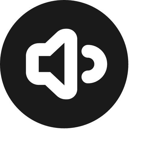 Volume down circle f icon, solid style, from Jam Icons