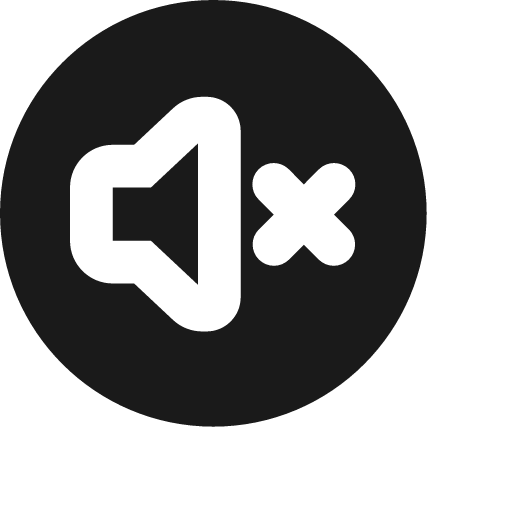 Volume mute circle f icon, solid style, from Jam Icons
