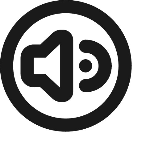 Volume up circle icon, solid style, from Jam Icons