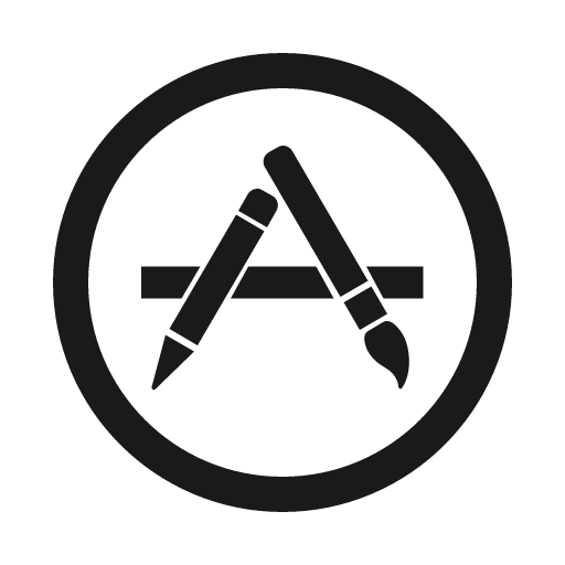App store icon, solid style, from Line Awesome