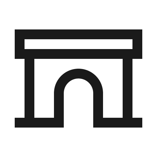 Archway icon, solid style, from Line Awesome