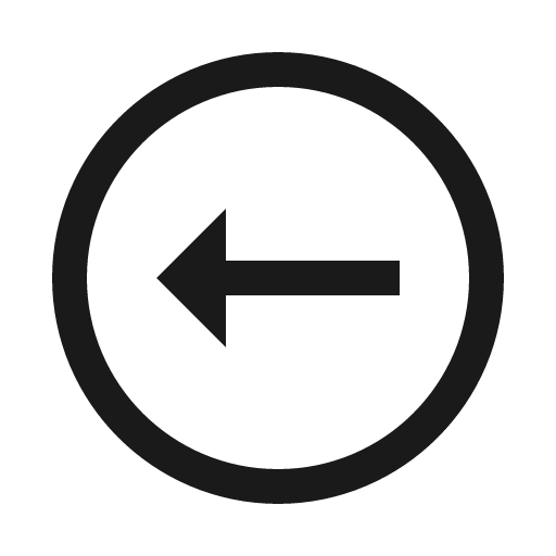 Arrow alt circle left icon, solid style, from Line Awesome
