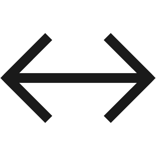 Arrows alt h icon, solid style, from Line Awesome