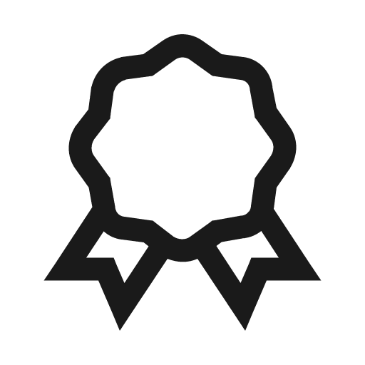 Award icon, solid style, from Line Awesome