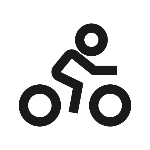 Biking icon, solid style, from Line Awesome