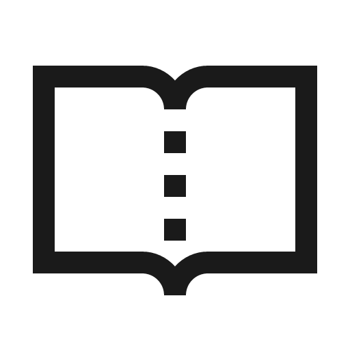Book open icon, solid style, from Line Awesome