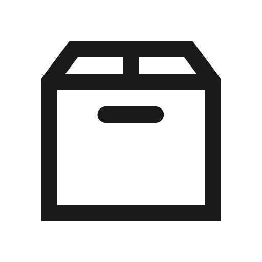 Box icon, solid style, from Line Awesome