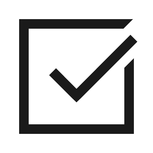Check square solid icon, filled style, from Line Awesome