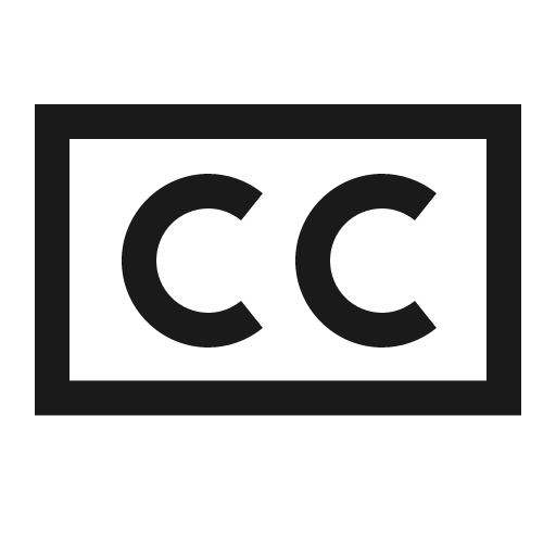 Closed captioning solid icon, filled style, from Line Awesome