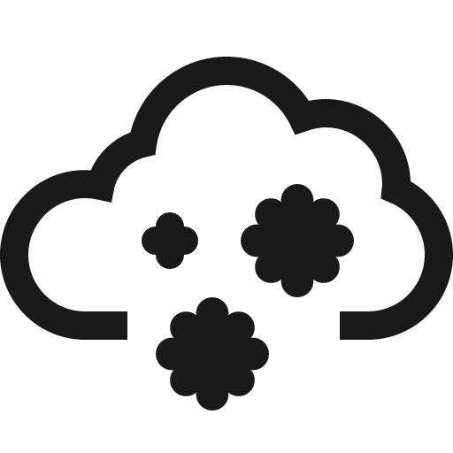 Cloud meatball icon, solid style, from Line Awesome