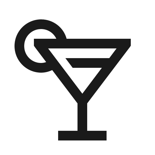 Cocktail icon, solid style, from Line Awesome