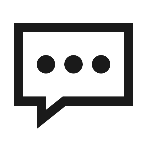 Comment dots solid icon, filled style, from Line Awesome