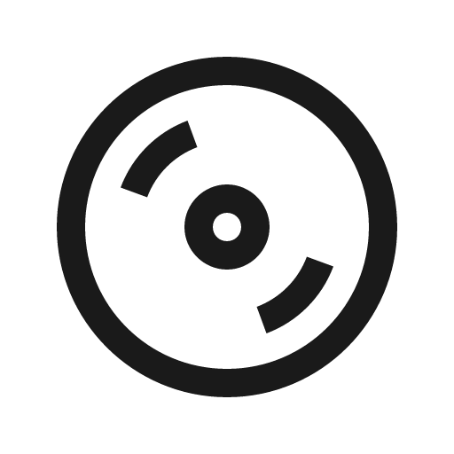 Compact disc icon, solid style, from Line Awesome