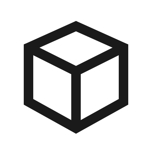 Cube icon, solid style, from Line Awesome
