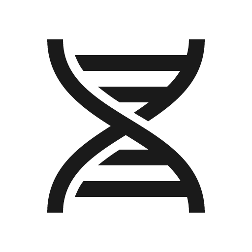 Dna icon, solid style, from Line Awesome