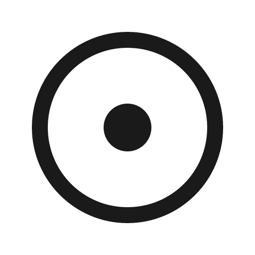 Dot circle solid icon, filled style, from Line Awesome