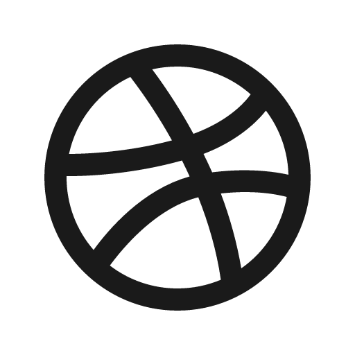 Dribbble icon, solid style, from Line Awesome