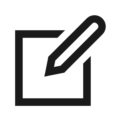 Edit icon, solid style, from Line Awesome