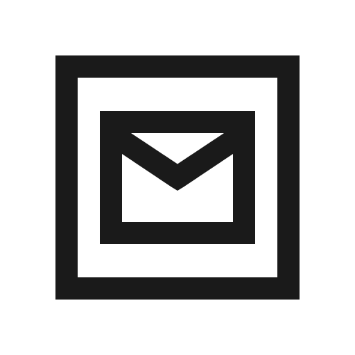 Envelope square icon, solid style, from Line Awesome