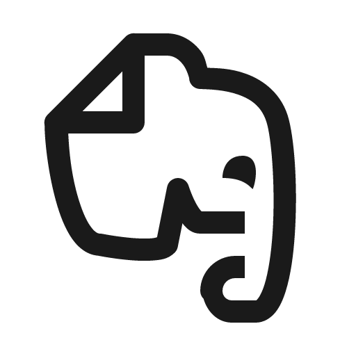 Evernote icon, solid style, from Line Awesome