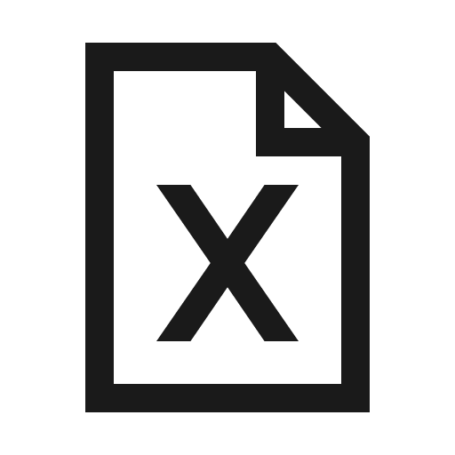 File excel icon, solid style, from Line Awesome
