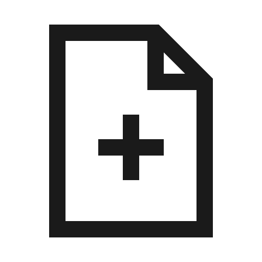 File medical icon, solid style, from Line Awesome