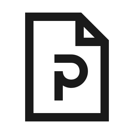 File powerpoint solid icon, filled style, from Line Awesome