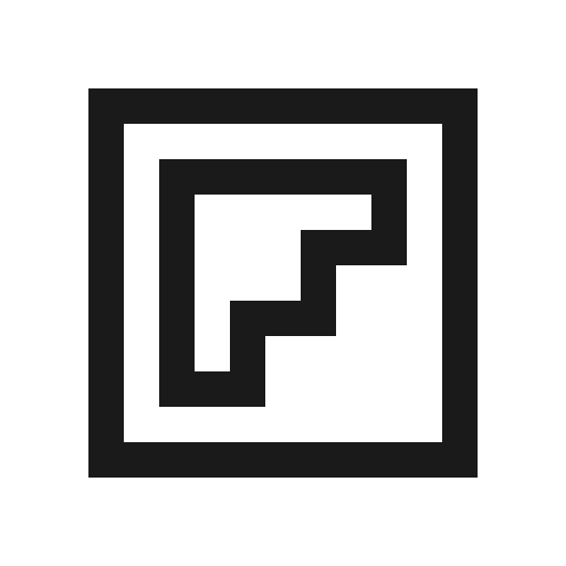 Flipboard icon, solid style, from Line Awesome