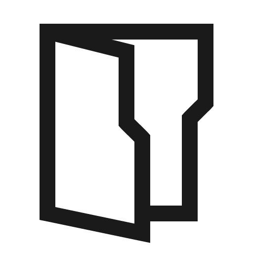 Folder open icon, solid style, from Line Awesome