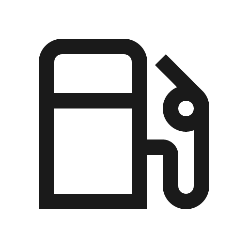 Gas pump icon, solid style, from Line Awesome