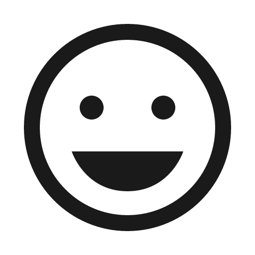 Grin solid icon, filled style, from Line Awesome