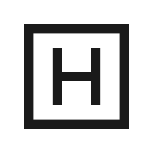 H square icon, solid style, from Line Awesome