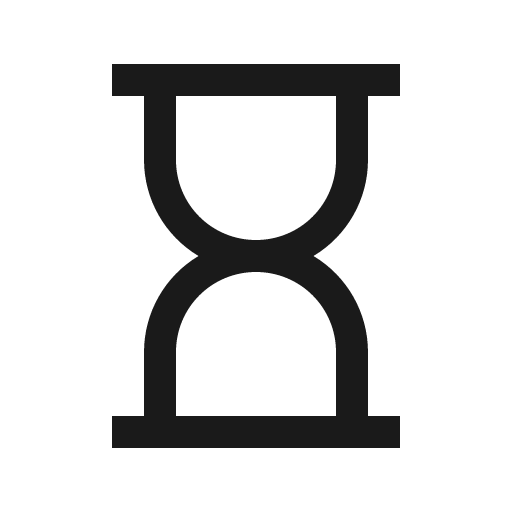 Hourglass icon, solid style, from Line Awesome