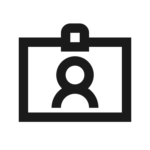 Id card alt icon, solid style, from Line Awesome