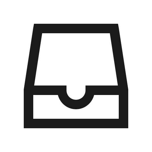 Inbox icon, solid style, from Line Awesome