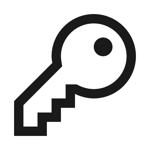 Key icon, solid style, from Line Awesome