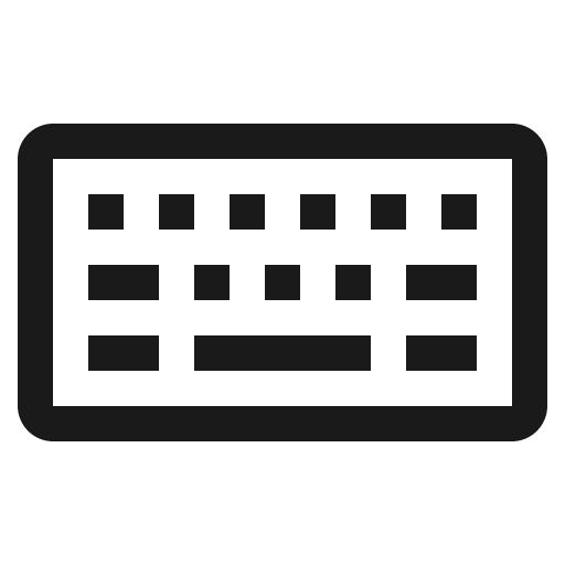 Keyboard icon, solid style, from Line Awesome