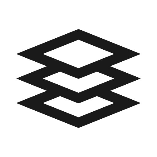 Layer group icon, solid style, from Line Awesome