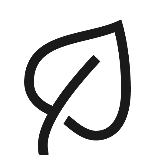 Leaf icon, solid style, from Line Awesome