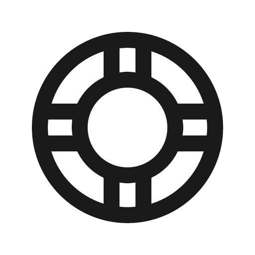 Life ring icon, solid style, from Line Awesome