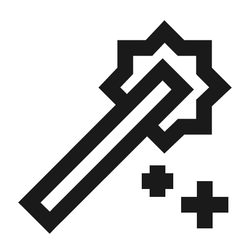 Magic icon, solid style, from Line Awesome