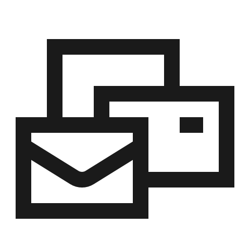 Mail bulk icon, solid style, from Line Awesome