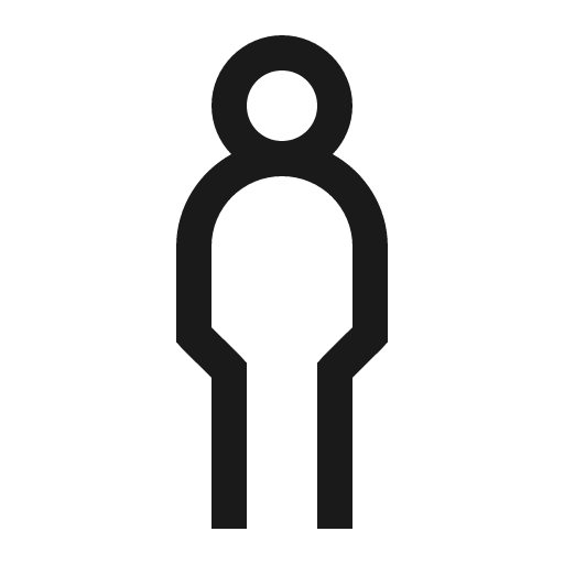 Male icon, solid style, from Line Awesome