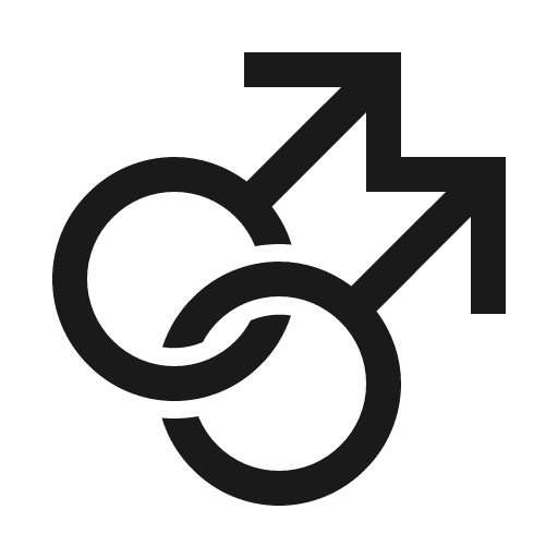 Mars double icon, solid style, from Line Awesome