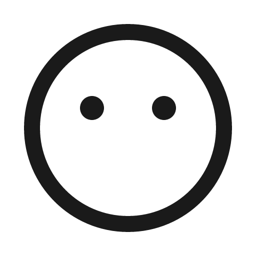 Meh blank solid icon, filled style, from Line Awesome