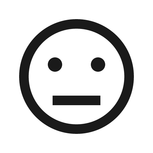 Meh icon, solid style, from Line Awesome
