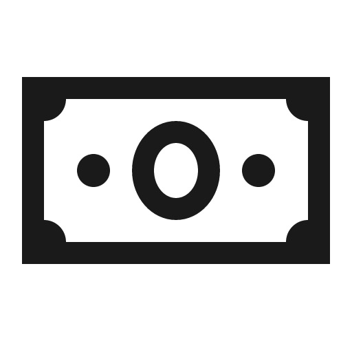 Money bill icon, solid style, from Line Awesome